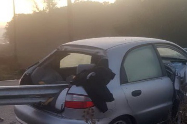 36 годишен мъж се отърва невредим от тежка катастрофа на